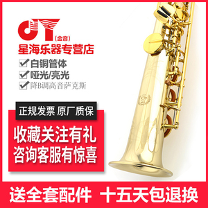 星海 金音 直管 白铜 JYSS-610F 610E 高音 萨克斯 SAX 可查询防