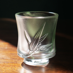 霜降惊蛰|中国古法琉璃匠人梁明毓竹子文人品茗杯主人杯公道茶具