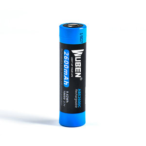 WUBEN务本18650锂电池2600毫安内置保护板3400毫安强光手电筒电池
