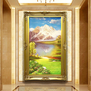 玄关山水风景高档油画