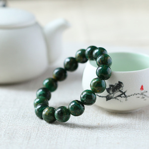 保真天然绿云母手串女高贵大气手链市面目前还比较稀有的云母质玉