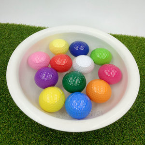 工厂直销彩色双层高尔夫浮水球练习球水上练习场高尔夫球场用品
