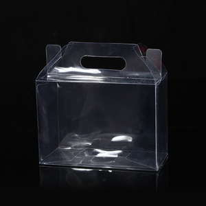 手提蛋糕盒 长方形pet礼盒定做 创意透明塑料食品包装盒可定制
