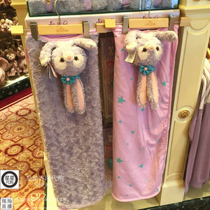 香港迪士尼代购 达菲熊新朋友史黛拉芭蕾兔卡通造型毛毯