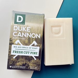 Duke Cannon 鲜切松木cut pine 森系木质香男士沐浴大砖香皂 280g
