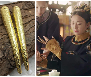 延禧攻略如懿传同款魏璎珞皇后护甲古装宫廷儿童成人cos假指甲套