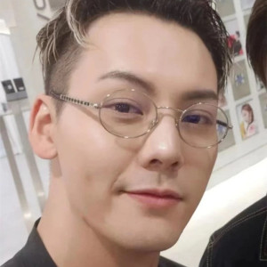 陈伟霆明星同款男款金属椭圆形防蓝光近视眼镜链条平光眼镜个性潮