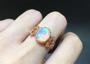 00xhgirl淘宝合成彩色欧泊蛋白石戒面 变彩漂亮 手链裸石组合套装