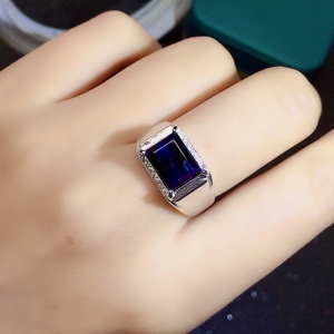 海蓝宝石戒指男