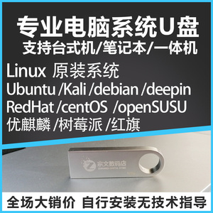 16G电脑u盘定制各种Linux国产系统Ubuntu优麒麟Kali centOSDebian