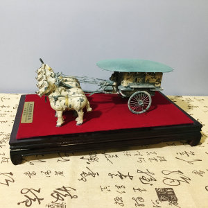 秦始皇陵青铜铜车马摆件模型西安兵马俑旅游纪念品特色出国礼品