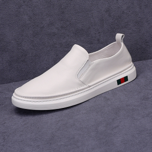 鞋男潮流百搭白色板鞋简约风薄底男鞋子运动休闲皮鞋天栈旗舰店