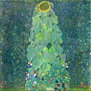 向日葵 gustav klimt 克里姆特 艺术装饰画风景客厅书房卧室民宿