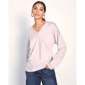 jigsaw英国代购秋冬女装 舒适休闲美利奴羊毛卷边宽松长袖针织衫