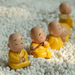 贤二小和尚摆件