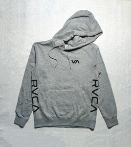 rvca 国际版 灰色加绒 印花连帽卫衣