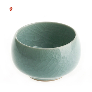 龙泉青瓷 手工 品茗杯 茶杯 功夫茶具 茶道配件 陶瓷杯子 冰裂杯
