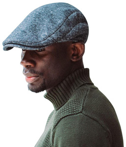 美国百年老牌gb欧美羊毛呢鸭舌帽素色百搭复古贝雷帽男女画家帽子