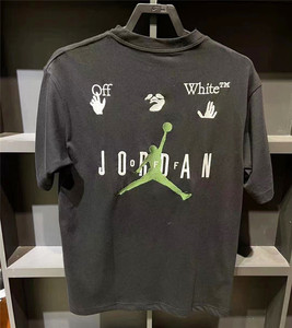 nike耐克男女aj飞人乔丹jordan刺绣大logo篮球运动短袖t恤 dm0062