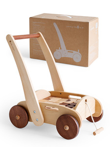 婴儿木推车四轮