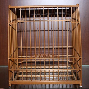 南京侯氏绣眼鸟笼临华款老竹煎竹香草门镶骨脚套笼绣眼亮笼绣眼笼