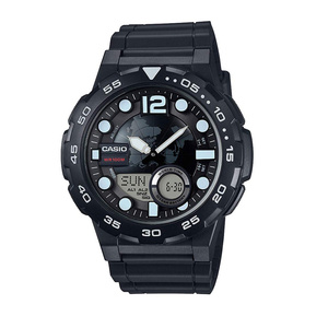 casio卡西欧 youth 时尚潮流表面户外运动多功能防水手表aeq-100w