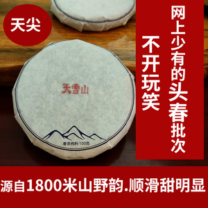 买一送一头春特价临沧凤山大雪山100g普洱生茶山韵班章冰岛昔归香