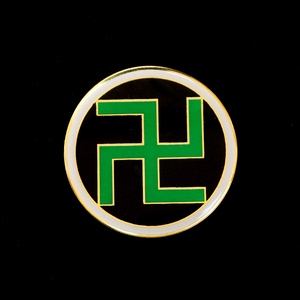 潘长军万字图 绿色 大号