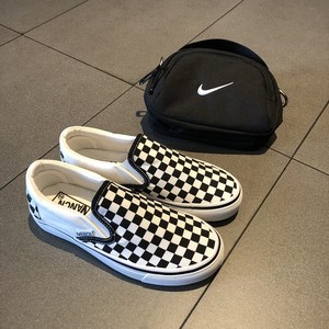 回力韩国ulzzang棋盘格帆布鞋女万年经典原宿复古百搭学生男鞋滑