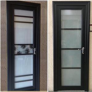 定制铝合金门窗钛镁硅铝合金豪华系列平开门双包套单包套洗手间门