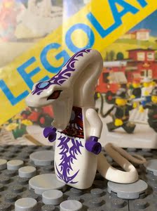 古董乐高lego njo131派梭白蛇 幻影忍者系列人仔 二手