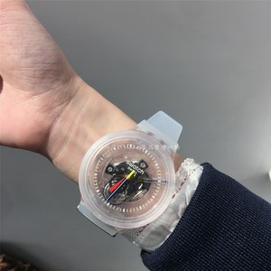 swatch斯沃琪透明星空手表女森系文艺小清新学生韩版满天星大气表