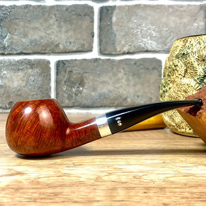 进口丹麦stanwell史丹威石楠木烟斗925银圈原木色男士送礼9毫米