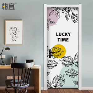 木门装饰贴画花