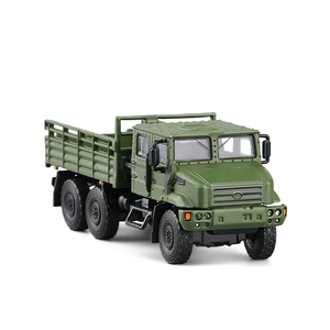 1/64战术卡车解放MV3全合金卡车模型三代军事模型运输车摆件饰品