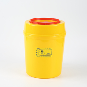 医用利器盒圆形方形医疗锐器盒针头盒黄色垃圾桶医院诊所专用加厚