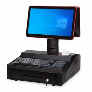 收款机扫码服装称重便利店水果店文具店超市收银机一体机扫码系统