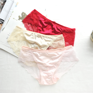 3条包邮 ins少女系 蕾丝透明女生小内内 可爱女内裤 甜美女内内