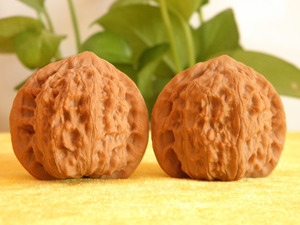 文玩核桃【公子帽40mm】精品野生矮桩收藏送礼款一对包邮