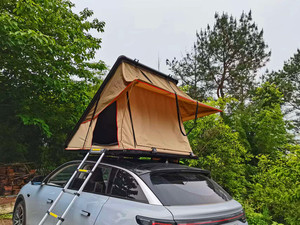 厂家直销铝合金全新款超薄车顶帐篷三角帐篷车载帐篷定制天窗出入