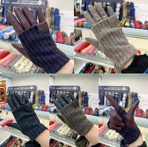 8折少量现货日本Vivienne Westwood西太后土星标秋冬针织皮手套