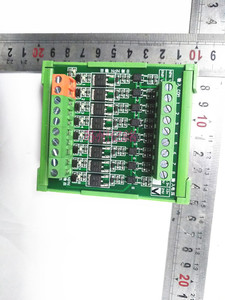 PLC放大板光耦隔离板固态继电器模块无触点电磁阀驱动  8路