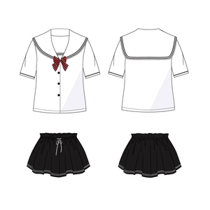 学生校服jk服装礼服裙个性原创设计地春夏秋冬四季套装款式效果图