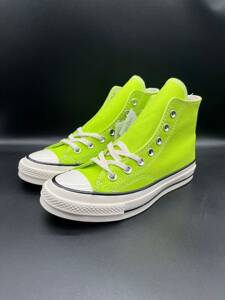 匡威旗舰店 chuck 70s 1970荧光绿高帮女帆布鞋新款休闲运动板鞋