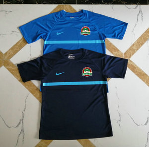 中超球衣2021新款河南嵩山龙门训练服建业短袖足球服比赛定制队服
