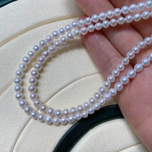 【特价】瑕疵4-11mm正圆近圆形鸟巢 淡水珍珠项链半成品 diy材料