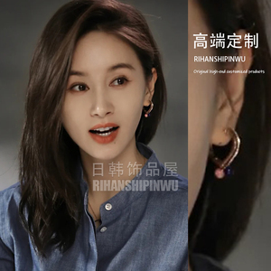 王子文耳环怦然心动耳钉耳饰2021年新款潮夏款耳坠小众设计女个性