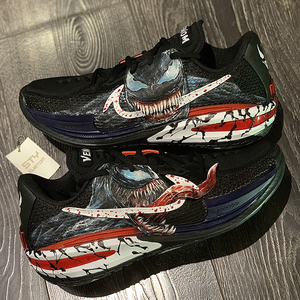 sty定制 nike zoom gt cut 黑红毒液  耐克低帮实战篮球鞋男子