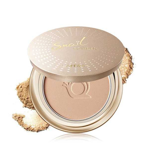 凯芙兰专柜正品蜗牛金致粉漾修颜粉饼定妆遮瑕轻薄透气防水干湿正