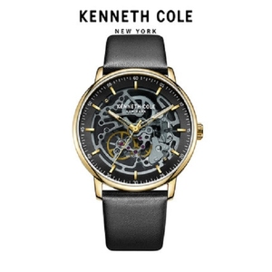 正品美国Kenneth Cole凯尼斯自动机械表KC镂空手表时尚钢带男手表
